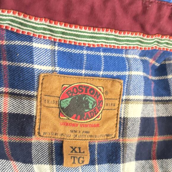 Boston Traders Vintage Y2K Flannel Shirt  Men's XL Gorpcore Grunge Plaid Pockets - Picture 5 of 7
